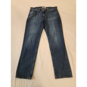 Levi Strauss Signature Men's Indigo Blue Denim Jeans Size 36x34 Straight Leg